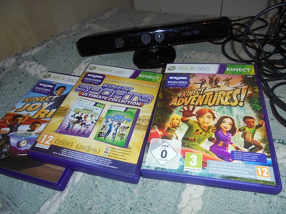 XBOX 360 peliin tavaraa Kinect