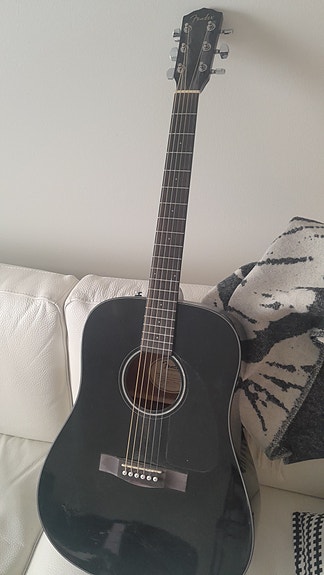 Fender CD-60 V2 musta akustinen kitara