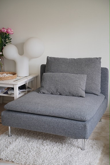 Ikea Söderhamn 1:n istuttava ja kulmapala sohva