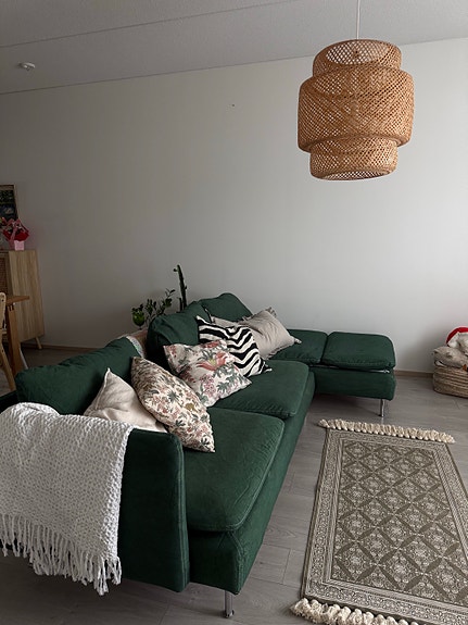 Ikea Söderhamn 3 istuttava sohva ja divaani + 1 käsinoja