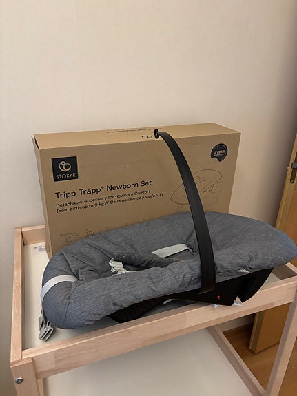 Stokke Tripp Trapp Newborn Set vauvan istuin harmaa