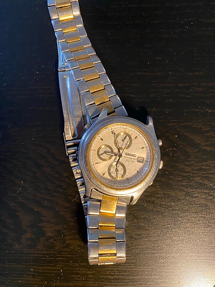 Seiko miesten rannekello teräs-kaksivärinen