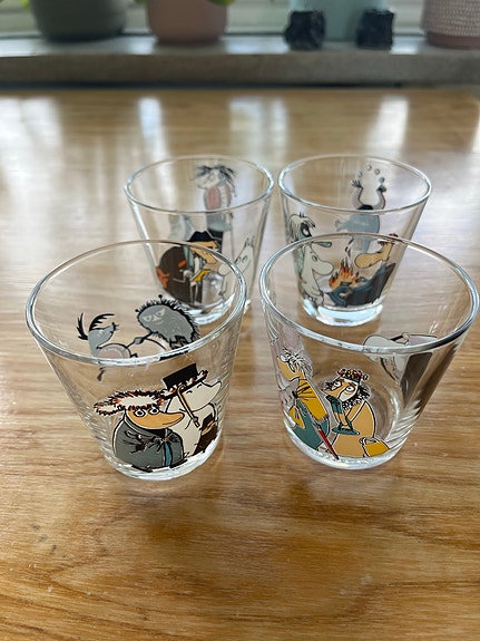 Iittala Muumi-lasit 4 kpl