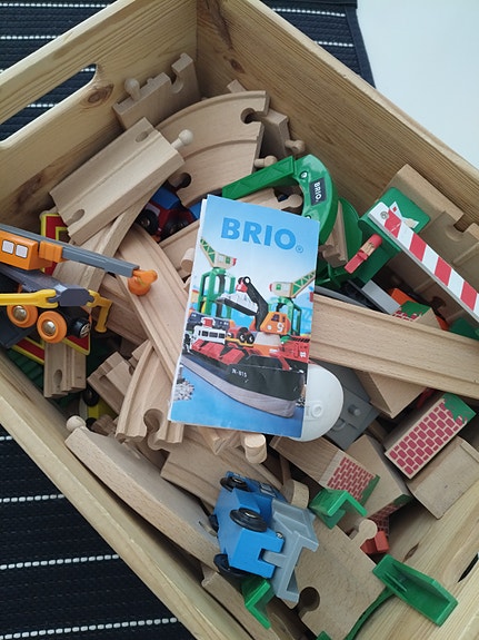 BRIO puinen junarata