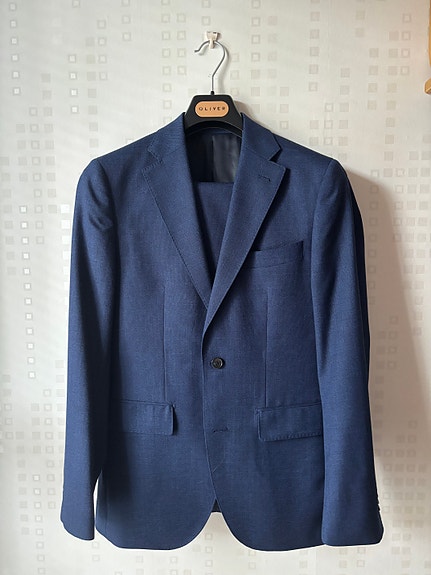 Sininen miesten puku S 46/44