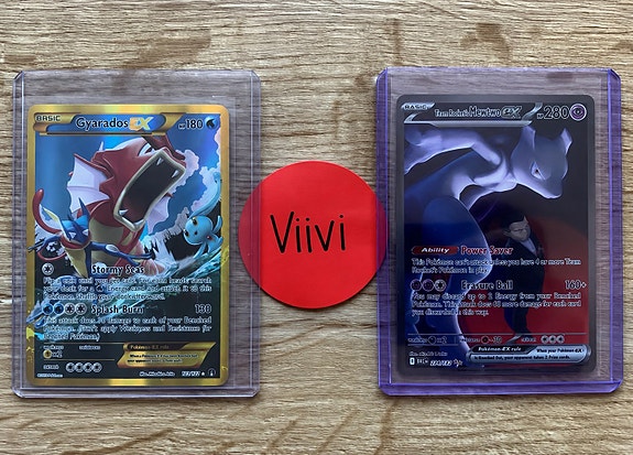 Pokemon-kortit Gyarados EX ja Darkrai EX