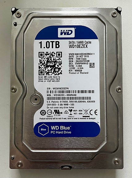1TB WD SATA KIINTOLEVY