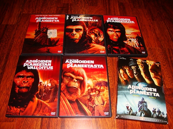 Apinoiden planeetta DVD:t