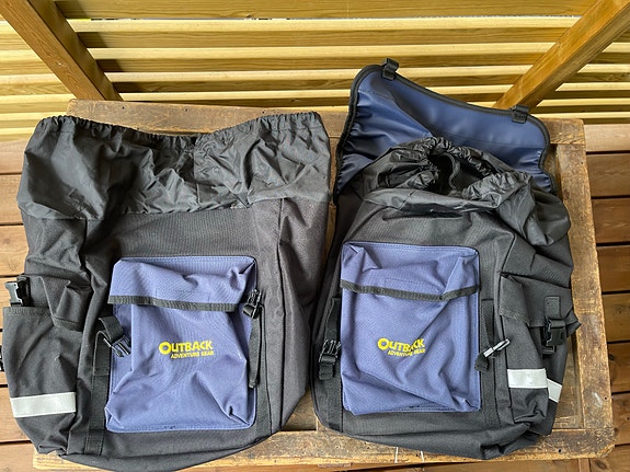 Tavaratelinelaukut pyörään x 2