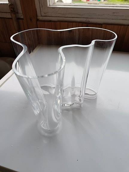 Iittala Aalto maljakko kirkas lasi