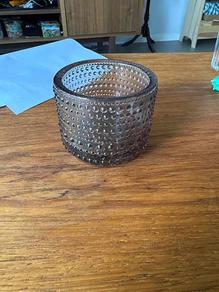 Iittala Kastehelmi tuikkukippo ruskea