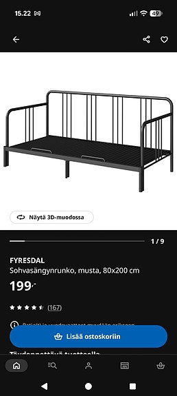 Ikea rautasänky