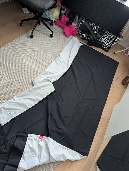 Musta pimentävä verho 250x130cm