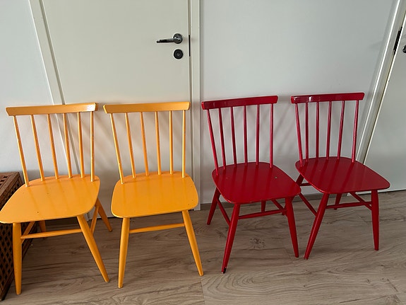Vintage pinnatuolit 4 kpl