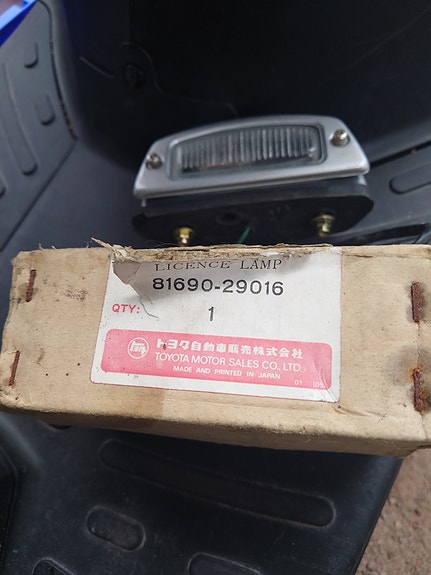 Toyota rekisterikilven valo 12V varaosa