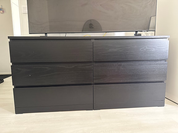 Ikea Malm lipasto, 6 laatikkoa