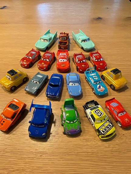 Cars- /autot-elokuvan pikkuautoja 19 kpl