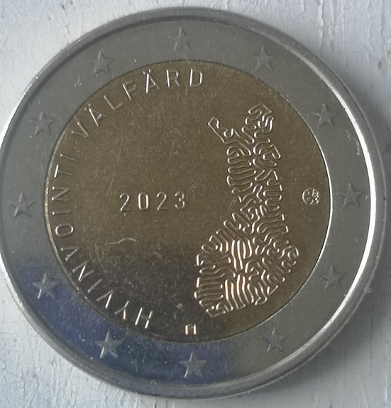 Suomi 2 € erikoisraha 2023 Hyvinvointi Välfärd