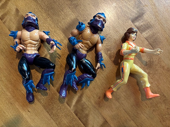 Vintage Turtles-figuurit