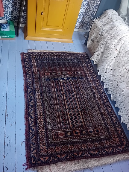 Aito käsinsolmittu villamatto, itämainen villamatto,  käsinsolmittu villamatto