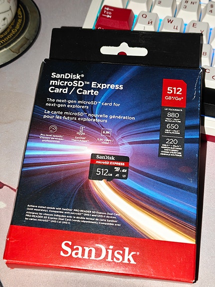 SanDisk microSD Express card 512gB