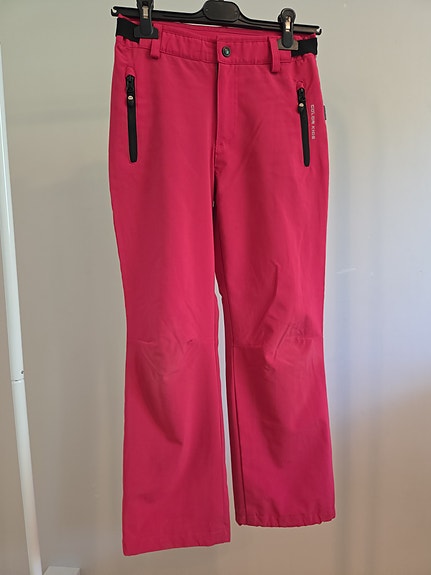 Pinkit kuorihousut, koko 140-146 cm