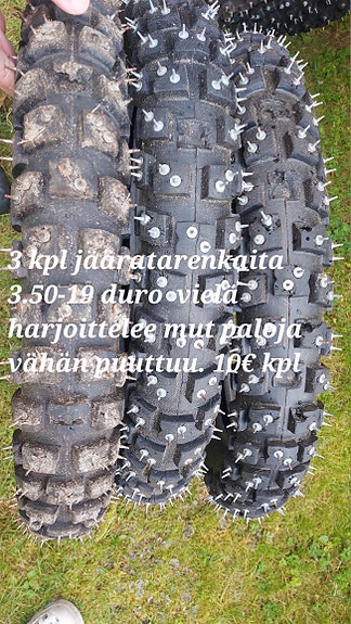 Enduro ja crossipyörän renkaita halvalla