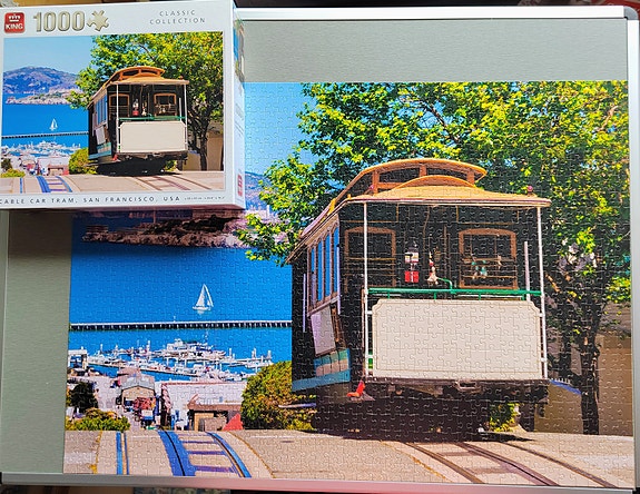 Palapeli 100 palaa San Francisco Gable car tram