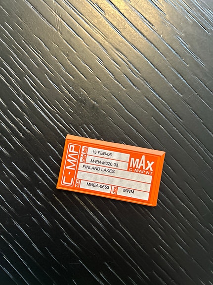 Karttaplotterin C-MAP NT MAX, Suomen järvet.