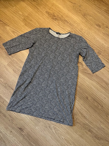 Marimekko mustavalkoinen trikoo tunika M