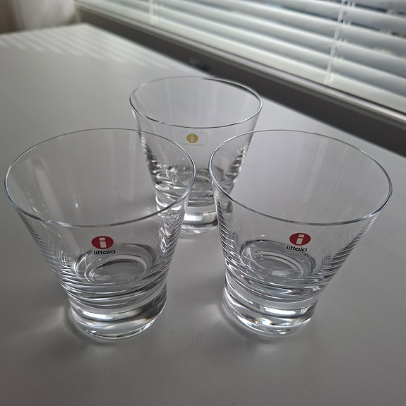 Iittala Aarne vesilasit, 3 kpl