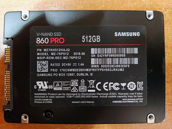 Samsung 860 PRO 512 GB SATA III (sisäinen) SSD-levy
