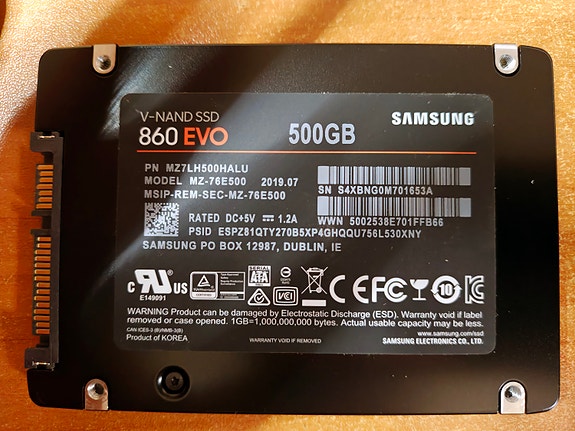 Samsung 860 EVO 500 GB Sata III (sisäinen) SSD-levy