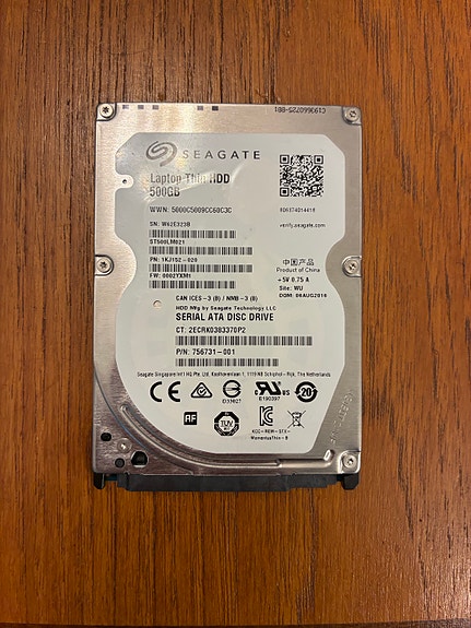 Seagate 500GB 2,5" kovalevy SATA