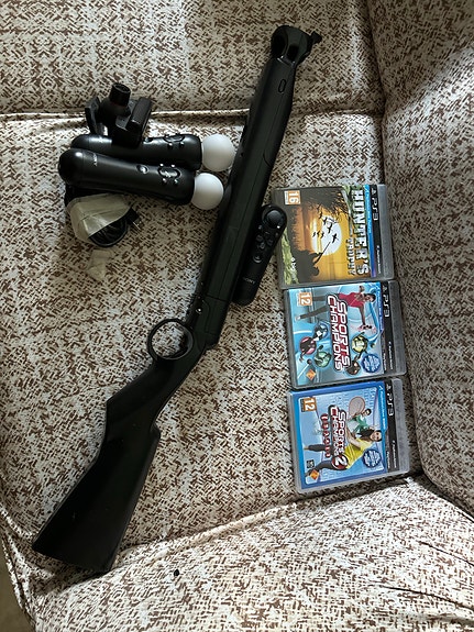 otsikko Harvinainen PlayStation Move Sharp Shooter -paketti +3 peliä