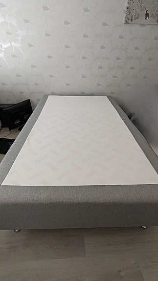Sängynrunko ja petauspatja 120x200 harmaa