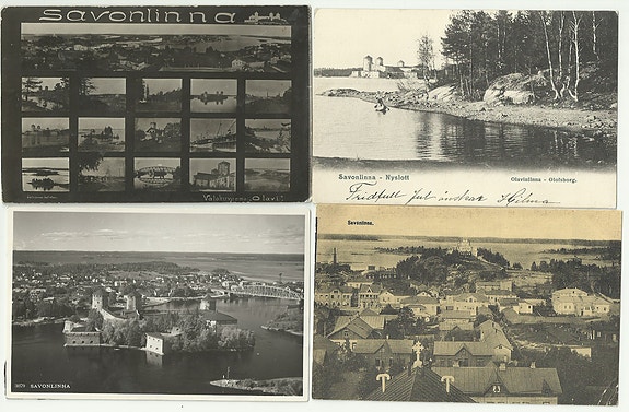 Vanhoja postikortteja Savonlinna maisemakuvat