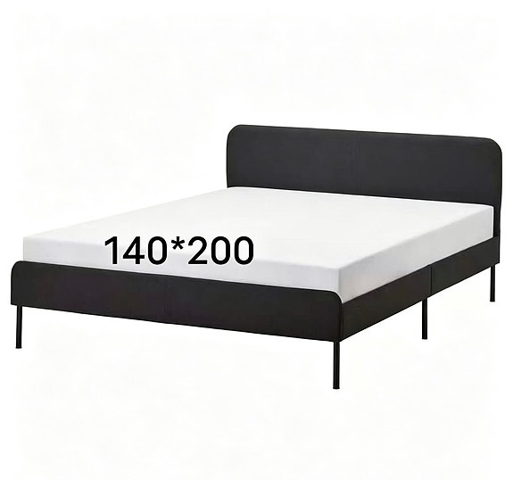 IKEA sänky 140x200 cm harmaa