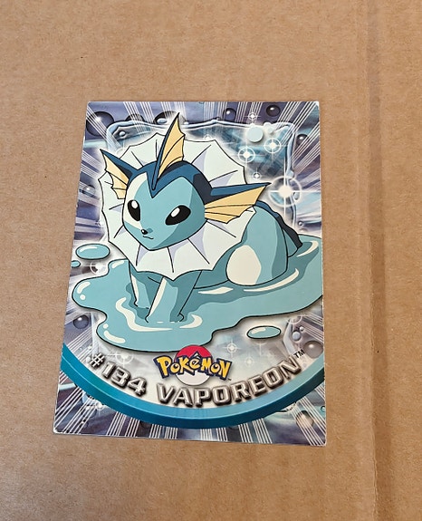 2000 Topps #134 Vaporeon 1st Edition pokemon kortti