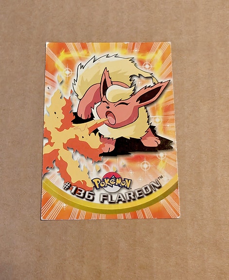 2000 Topps #136 Flareon 1st Edition Pokemon kortti
