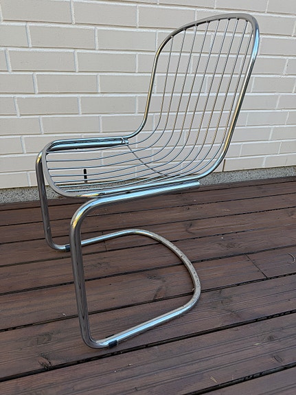 Metallinen ruokapöydän tuoli, 4 kpl