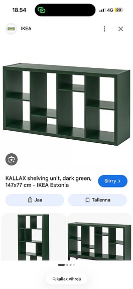 Kallax vihreä