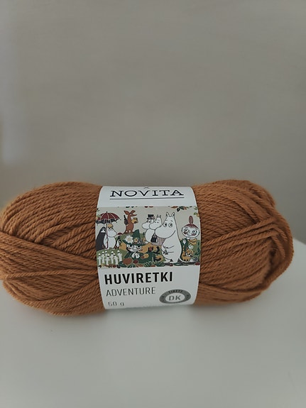 Novita Moomin Huviretki lankakerä ruskea