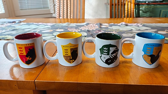 Harry Potter posliinimukit 4 kpl