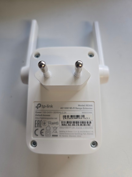 TP-Link RE305 AC1200 WiFi Range Extender / WLAN-toistin – Dual Band