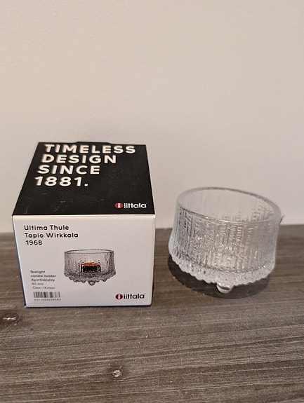 Iittala Ultima Thule tuikkuastia kirkas lasi