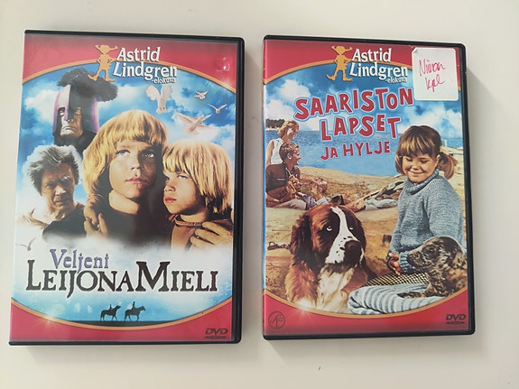 Astrid Lindgren DVD-elokuvat – Veljeni Leijonamieli ja Saariston lapset ja hylje