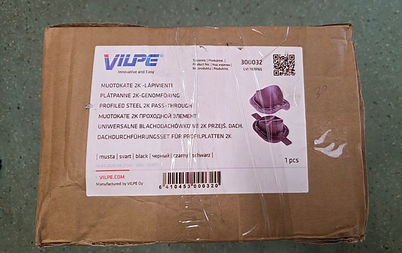Vilpe muotokate 2K -läpivienti, musta