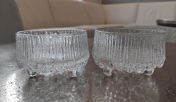 Iittala Ultima Thule lasikulhot / sokerikot kirkas