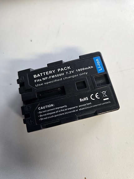 Sony NP-FM500H yhteensopiva Li-ion -kamera-akku 7,2 V / 1800 mAh